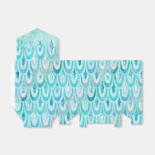 Blaue Aquamarine Shiny-Meerjungenskala Geschenkschachtel (Ungefaltet)