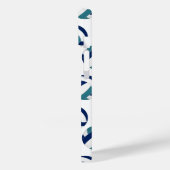 Blaue aquamarine Volleyballs für Mädchen Case-Mate iPhone Hülle (Rückseite / Links)