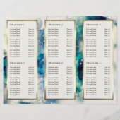 Blaue Aquamarine Wasserfarbe (Rückseite)