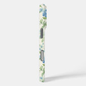 Blaue Aquarell-Blumenmonogramm  Case-Mate iPhone Hülle (Rückseite / Rechts)