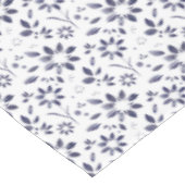 Blaue Aquarell-Blumenmuster Tischdecke (Schrägansicht)