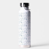 Blaue Aquarell-Botanik-Muster Trinkflasche (Links)