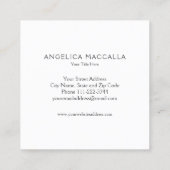 Blaue Aquarell-hallo Visitenkarte (Rückseite)