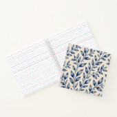 Blaue Aquarell-Laub-Notebook Notizblock (Innenseite)