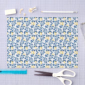Blaue Aquarell-Limette Seidenpapier (Handwerk)