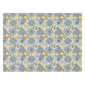 Blaue Aquarell-Limette Tischdecke (Vorderseite (Horizontal))