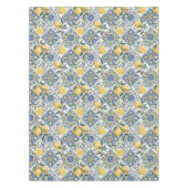 Blaue Aquarell-Limette Tischdecke (Vorderseite)