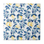 Blaue Aquarell-Limonette Fliese (Vorderseite)