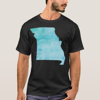Blaue Aquarell Missouri T-Shirt