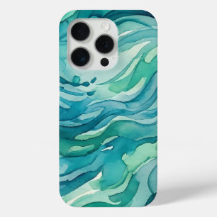 Blaue Aquarell-Ozeanwellen Case-Mate iPhone Hülle