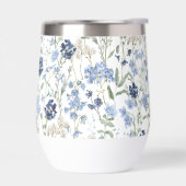 Blaue Aquarell-Wildblume (Links)