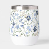 Blaue Aquarell-Wildblume (Rückseite)
