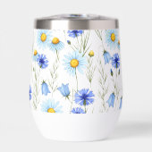 Blaue Aquarell-Wildblume (Vorderseite)