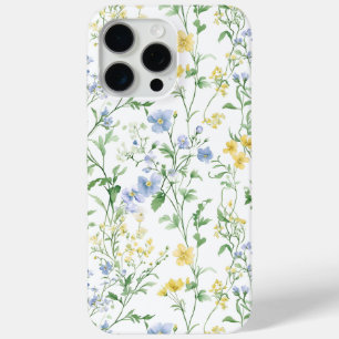 Blaue Aquarell-Wildblume Case-Mate iPhone Hülle