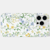 Blaue Aquarell-Wildblume Case-Mate iPhone Hülle (Rückseite (Horizontal))