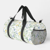 Blaue Aquarell-Wildblume Duffle Bag (Rechte Ecke)