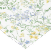 Blaue Aquarell-Wildblume Tischdecke (Schrägansicht)