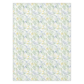 Blaue Aquarell-Wildblume Tischdecke (Vorderseite)