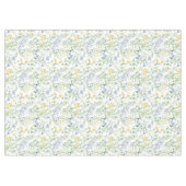 Blaue Aquarell-Wildblume Tischdecke (Vorderseite (Horizontal))