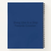 Blaue Aquarellbilder Notizblock (Rückseite)