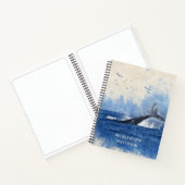 Blaue Aquarellbilder Notizblock (Innenseite)