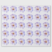 Blaue Aquarellblume Geschenkpapier (Flach)