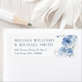Blaue Aquarellblume |  Hochzeit (Insitu)