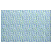 Blaue Aquarellblumen, weiße Blume Stoff (Yard (91,4 cm))