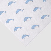 Blaue Aquarelldelphine Seidenpapier (Ausschnitt)