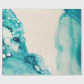 BLAUE Aquarelle Geschenkpapier (Flach)