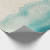 BLAUE Aquarelle Geschenkpapier (Ecke)