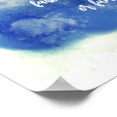 Blaue Aquarellfarbe-Gestaltung fügt ein individuel Poster (Ecke)