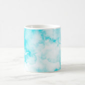Blaue Aquarellfarbe Kaffeetasse (Mittel)
