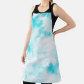 Blaue Aquarellfarbe Schürze (InSitu)