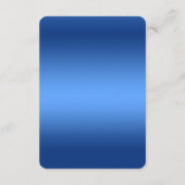 Blaue Aquarellfarben-Blume - Detailkarte Begleitkarte (Rückseite)