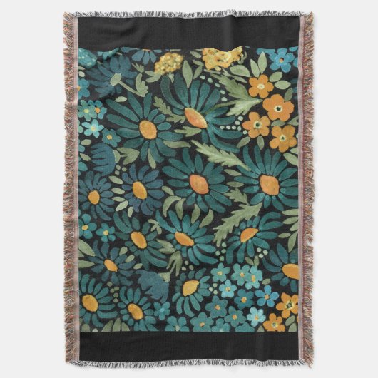 Blaue Aquarellfarben Decke (Vorderseite Vertikal)