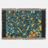 Blaue Aquarellfarben Decke (Vorderseite)