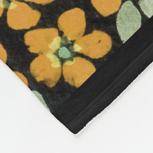 Blaue Aquarellfarben Fleecedecke (Ecke)