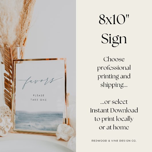 Blaue Aquarellfarben-Gastgeschenke Hochzeiten an d Poster