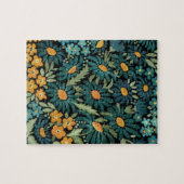 Blaue Aquarellfarben Puzzle (Horizontal)