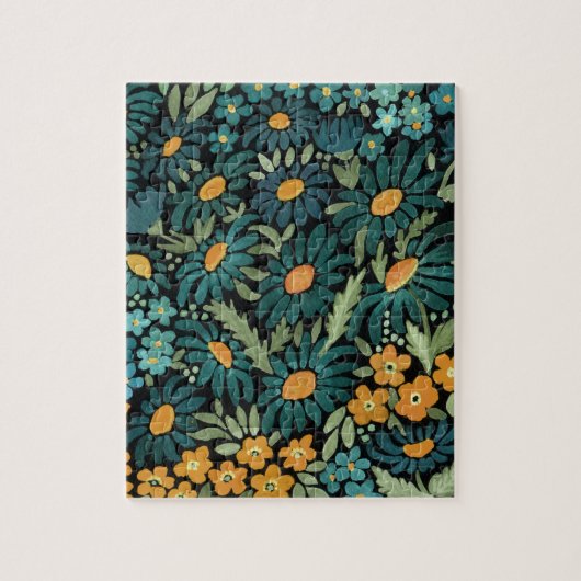 Blaue Aquarellfarben Puzzle (Vertikal)