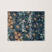 Blaue Aquarellfarben Puzzle (Horizontal)