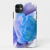 Blaue Aquarellfarben Rose Blaue Blume Case-Mate iPhone Hülle (Rückseite)