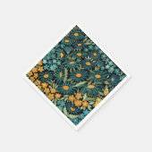 Blaue Aquarellfarben Serviette (Ecke)
