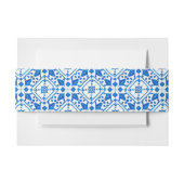 Blaue Aquarellkirche Griechisches Mittelmeerklima Einladungsbanderole (Vorderseite Beispiel)