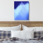 Blaue Aquarellkunst Leinwanddruck (Insitu (Schlafzimmer))