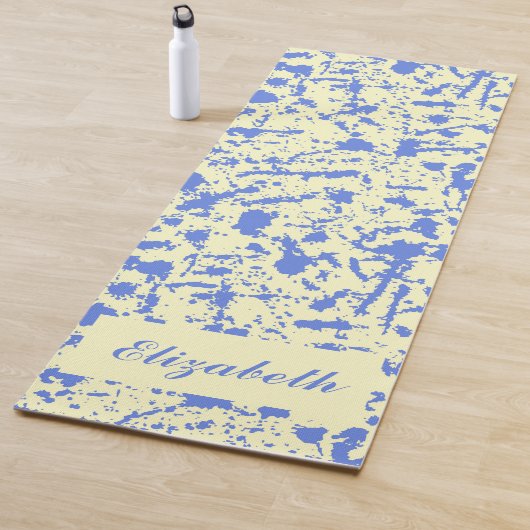 Blaue Aquarellmatte für Spritzer Yogamatte (Beispiel)