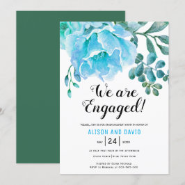 Blaue Aquarellmühle Einladung