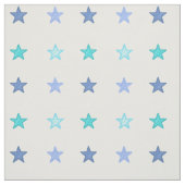 Blaue Aquarellsterne Stoff (Muster)