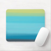 Blaue Aquarellstreifen Mousepad (Mit Mouse)